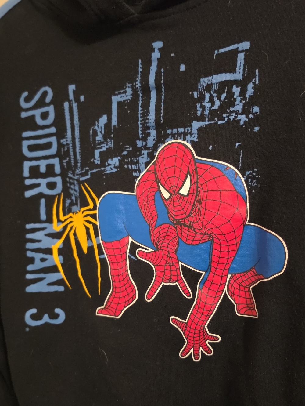 Spiderman 3 Boys Black Hooded Sweatshirt. In EUC - Picture 4 of 6